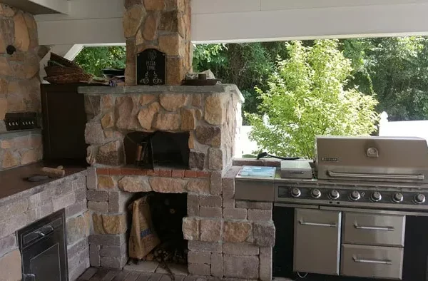 Outdoor Kitchens on a Garden Creations project