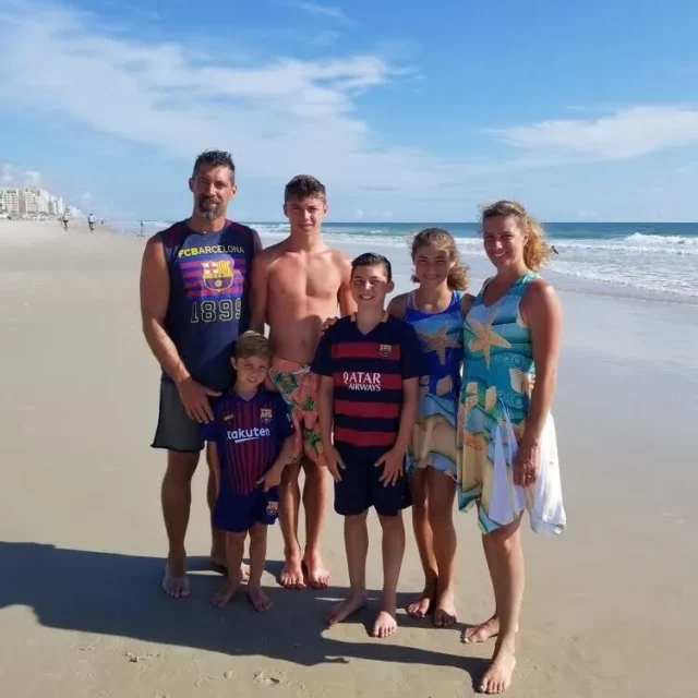 Family enjoying time outdoors