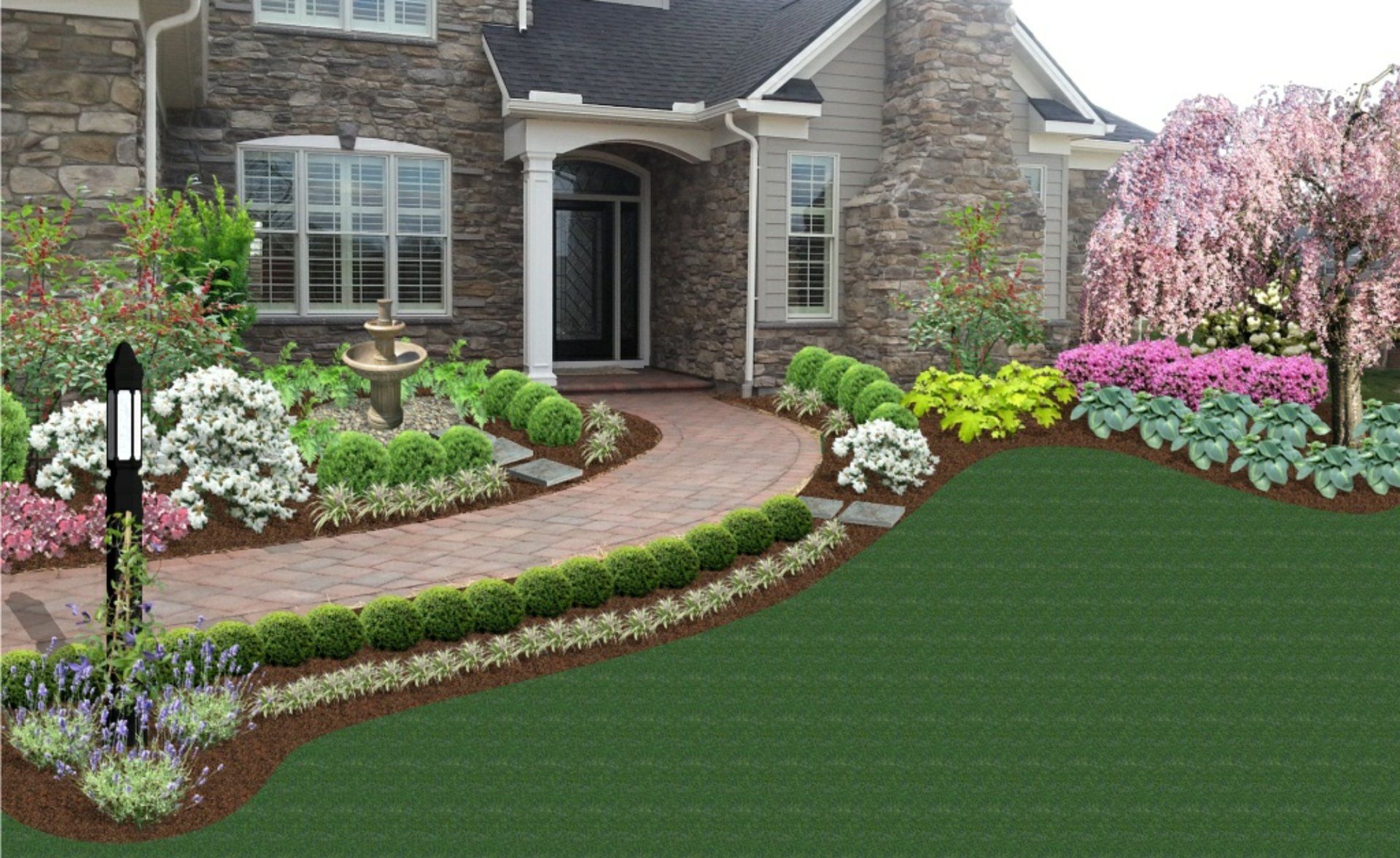 Landscape Design on a Garden Creations project