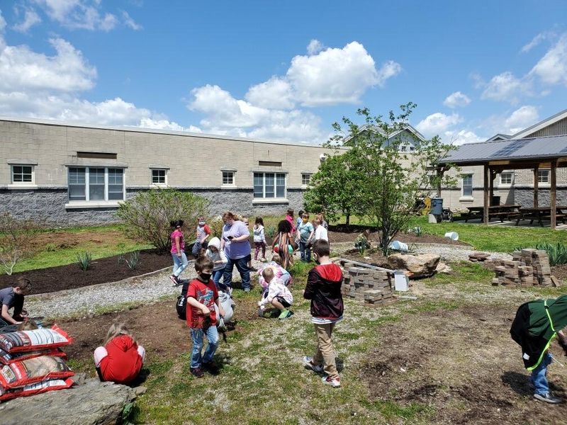 School outdoor learning space